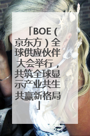 BOE（京东方）全球供应伙伴大会举行，共筑全球显示产业共生共赢新格局