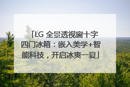 LG 全景透视窗十字四门冰箱：嵌入美学+智能科技，开启冰爽一夏